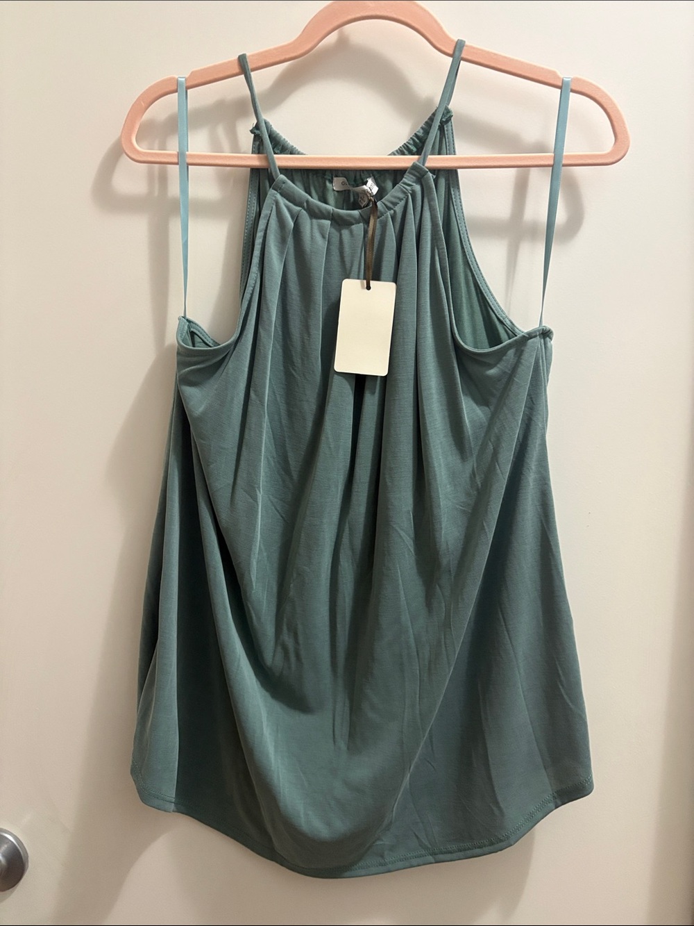 Green Envelope Sage Green Halter Camisole